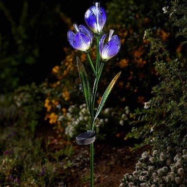 solar powered foxglove stake light